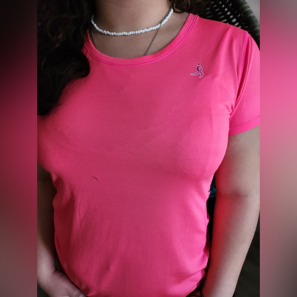Pink New Balance athletic T—Shirt